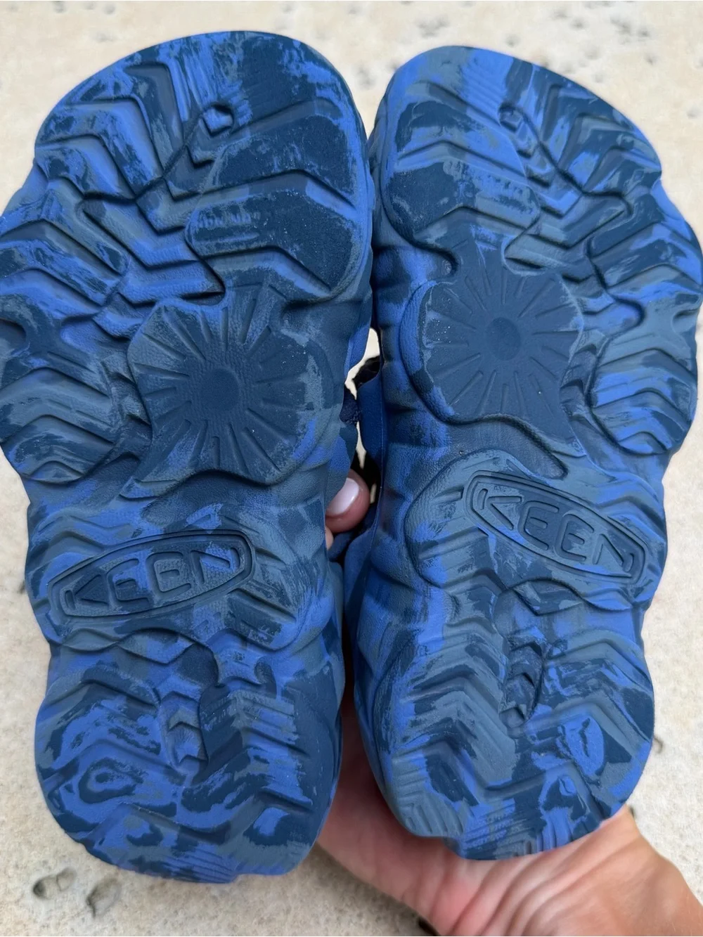 KEEN Kids Navy and Red Hyperport H2 Water Sandal